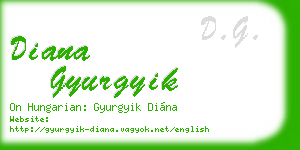 diana gyurgyik business card